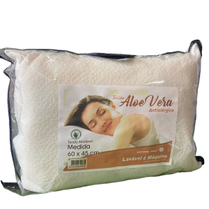 Almofada tecido Aloe Vera